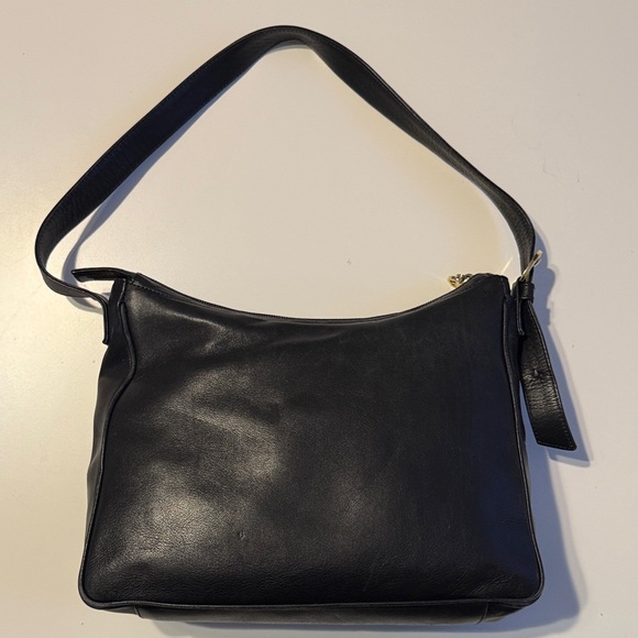 By Paloma Picasso , Elegant Black Leather Shoulder Bag - Picture 9 of 16